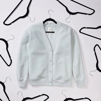 Non-Slip Suit Hanger, Velvet Prevents Movement and Slippage, Slim and Durable, Maximizes Wardrobe Space, Black/Gray - Pack of 20