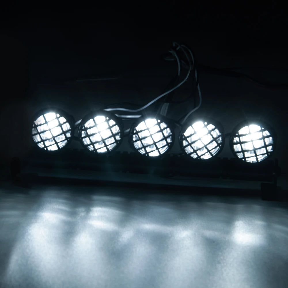 MIBIDAO 2/4LED RC Car Roof Light Round Lamp Spotlight For 1/10 Axial SCX10 II 90046 TRX4 Tamiya CC01 D90 D110