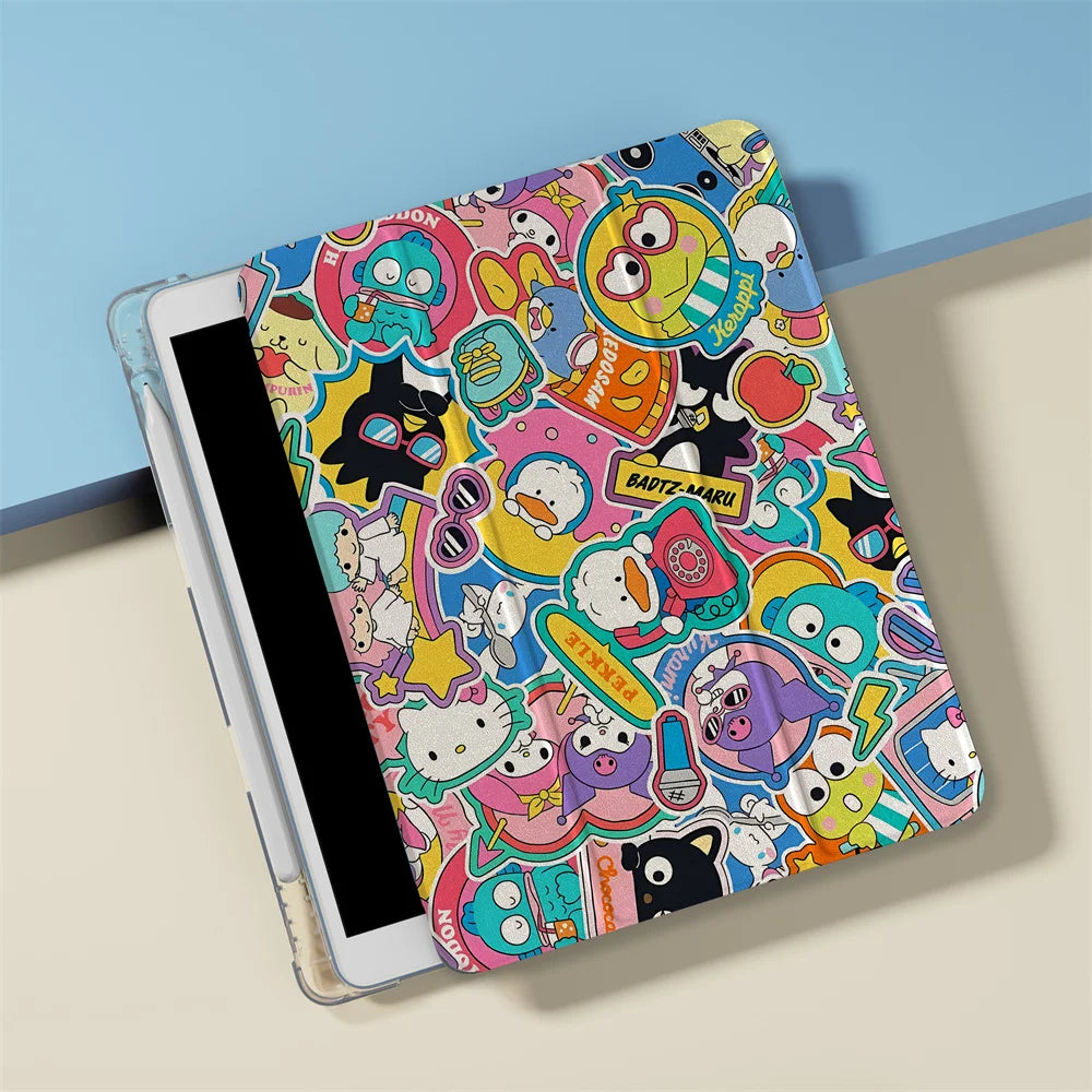 Cartoon Case For iPad Pro 2025 11 inch Air 2024 10th iPad 7 8 9 10.2 Air 5 4 10.9 5 6 9.7 inch Air3 10.5 mini Sleep wake Cover