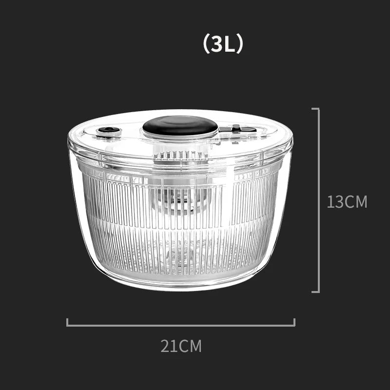 Vegetable Dryer Spinner Lettuce Dryer Vegetable Dehydrator 3L/5L Kitchen Vegetable Dryer Quick Drainage For Fruit Washing And