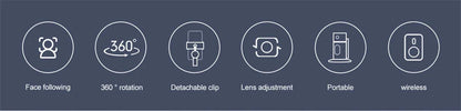 FANGTUOSI 2023 New 360 Rotation Gimbal Stabilizer Selfie Stick Monopod Desktop tracking gimbal PTZ For Tiktok Smartphone live
