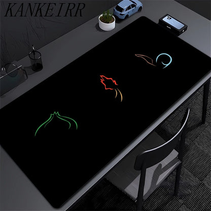Mouse pad Large rubber keyboard mouse carpet anti-slip gamer mouse pad laptop HD PC carpet P-Pokemons Mousepad Kawaii