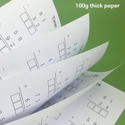 32 Pages Children's Math Enlightenment Workbook Addition and Subtraction Within 20 Mental Arithmetic Problems Activity Workbook