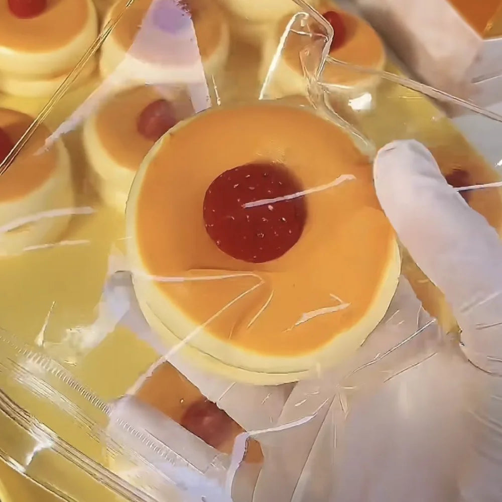 Taba Squishy Strawberry Blueberry Soufflé Stress Relief Toy Sensory Fidget Toys for Kids Adults Anxiety Relaxation, Squeeze Gift