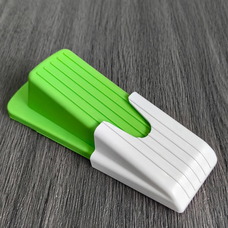 Safety Silicone Door Stop 2Pcs - Non-Slip Door Stopper Wedge for Home Office No Drill Required