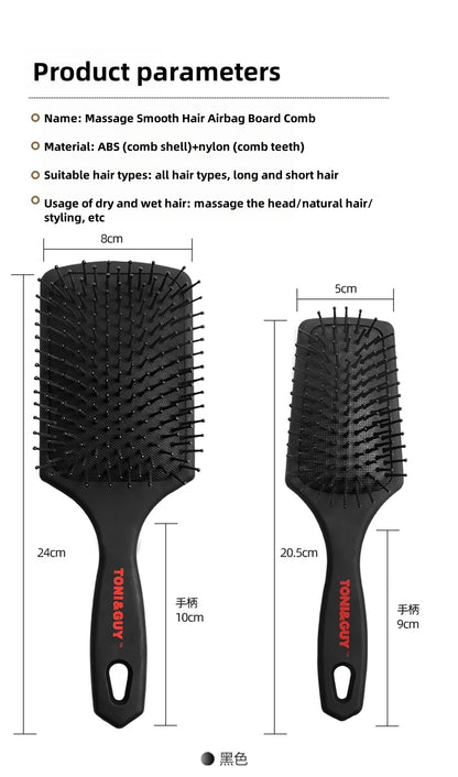 Professional Salon Air Hairdressing Cushion Comb Barbershop Anti-Static Hair Brush Massage Home Diy Curly Styling Tools