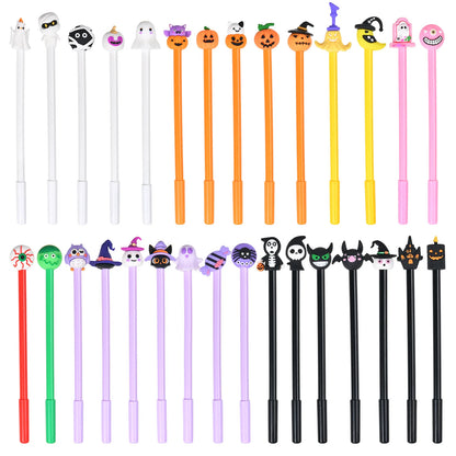 10-50Pcs Cartoon Neutral Pen Halloween Gift Student Prize Writing Tool Water-based Pen Cute Styling Sign pen