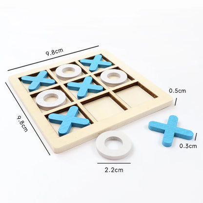 Montessori Play Game Wooden Toy Mini Chess Interaction Puzzle Training Brain Learing Early Educational Toys For Children Kids