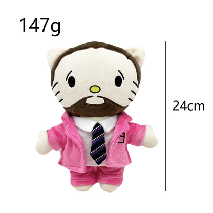 New Hello Kitty Ken Carson Rapper Trippie Taylors Plush Toy Doll with Clothes Stuffed Soft Plush Toys Fans Collect Gifts