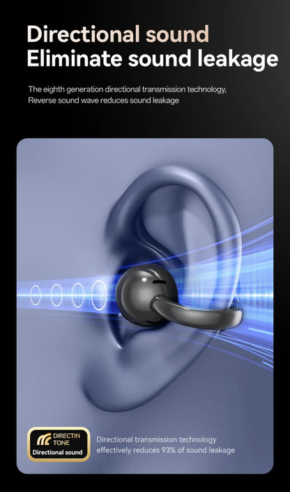 Touch Screen Bluetooth Headphones 144 Languages Real-time Translation Headphones Wireless Open Ear Clips Sports Gaming Earphone