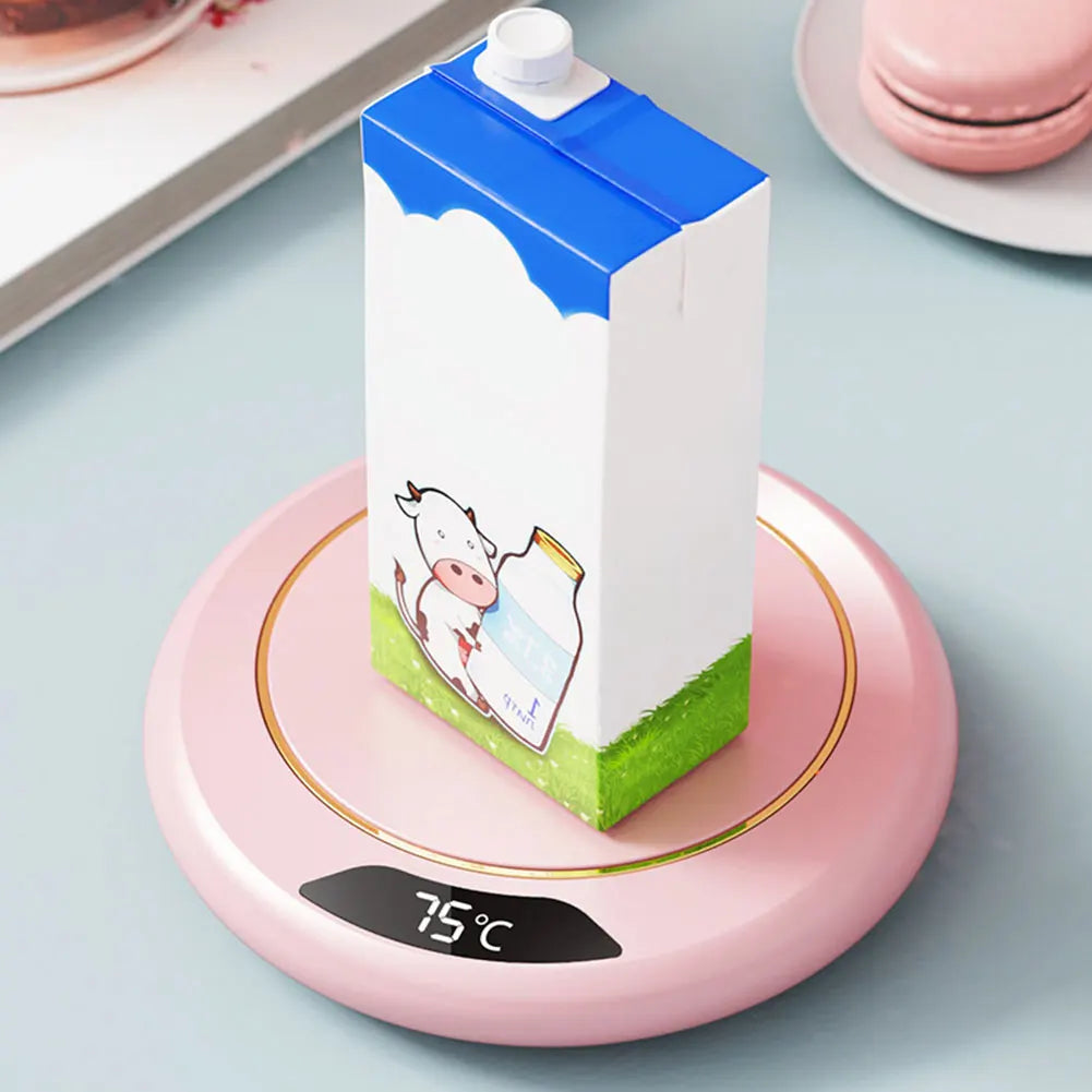 Mini Portable 55 degree USB Cup Warmer Coffee Mug Heating Coaster Smart Thermostatic Hot Plate Milk Tea Water Heating Pad Heater