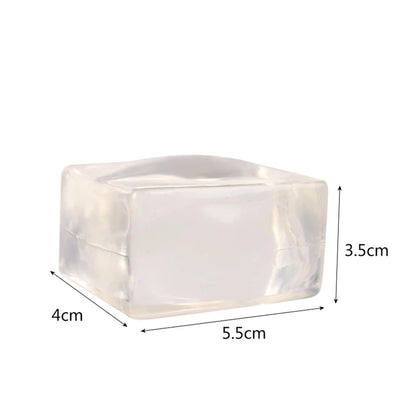 Transparent Ice Cubes Soft TPR Slow Rebound Sequins Maltose Ball Pinch Toy Stress Relief Elastic Squeezing Ball Decompression