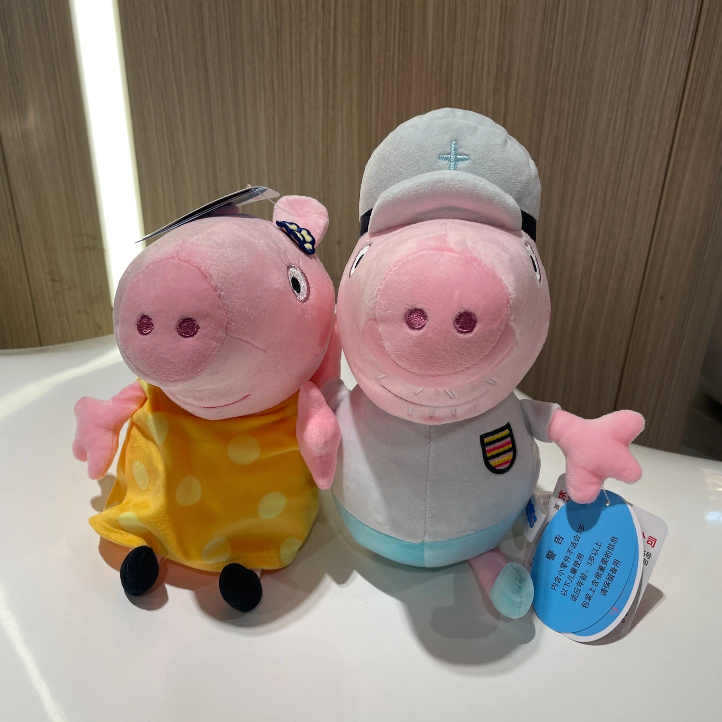 30CM Original Peppa Pig Page Pig Grandpa Pig Grandma Plush Toy Children Page Boy Girl Doll Peppa George Doll Birthday Gift