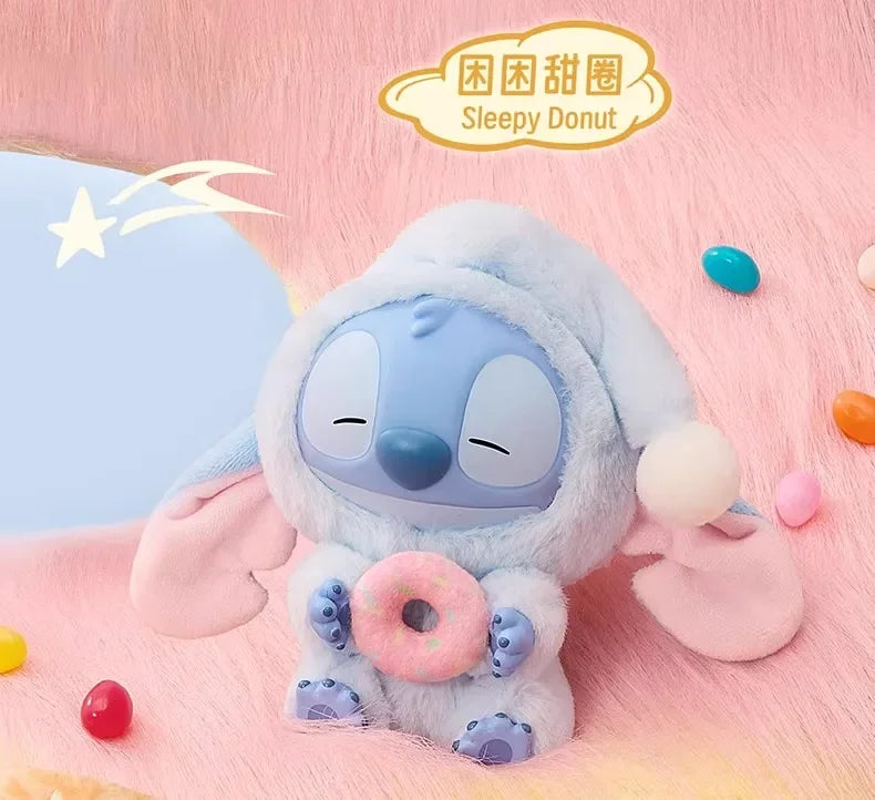 New Stitch Eat Some Thing Before Sleep Series Vinyl Blind Box Bag plush Pendant Cute Doll Mystery Box Toy Adult Gift