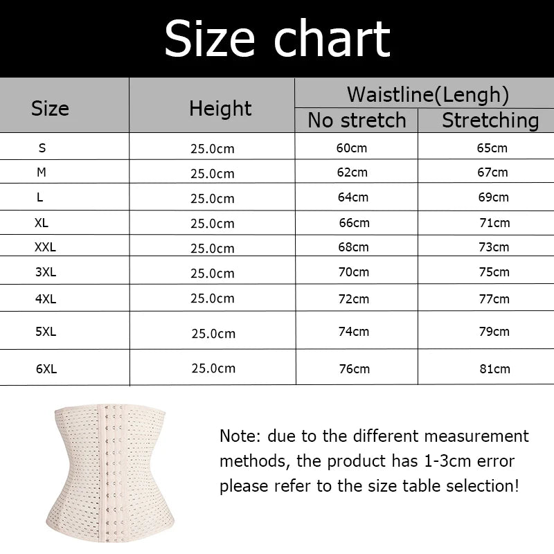 Women Waist Trainer Body Shapers Slimming Belt Modeling Strap Steel Boned Postpartum Band Sexy Bustiers Corsage Corsets Shapewea
