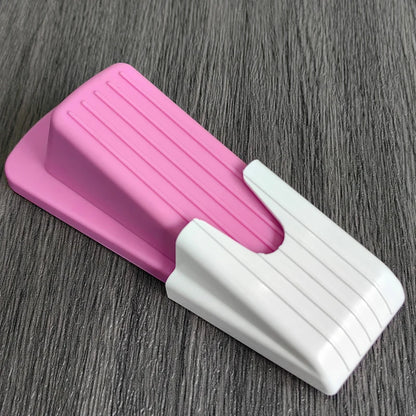 Safety Silicone Door Stop 2Pcs - Non-Slip Door Stopper Wedge for Home Office No Drill Required