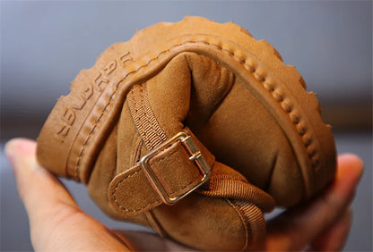 Kids Winter Slippers - Luxury Fur Lined Non-Slip Indoor Boots for Boys & Girls