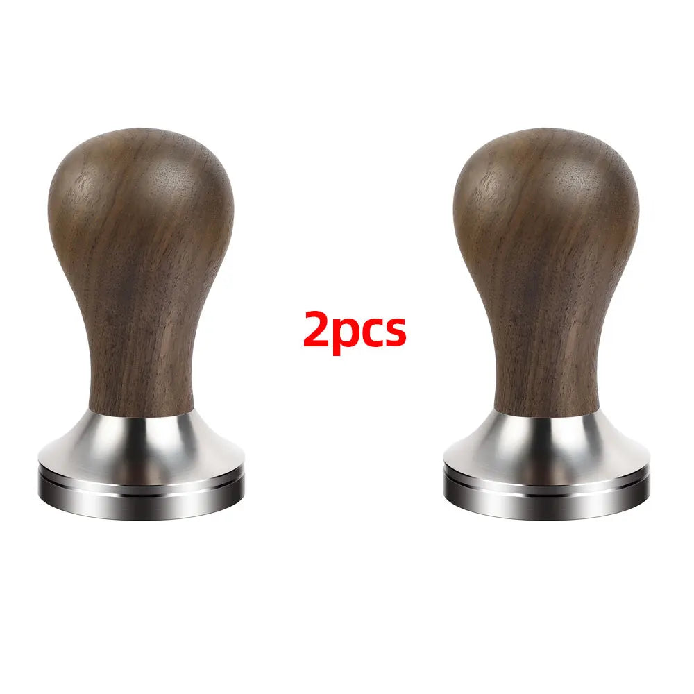 BioloMix Espresso Press Hammer 51mm Solid Wood with whole 304 Stainless Steel Base, suit CM7008