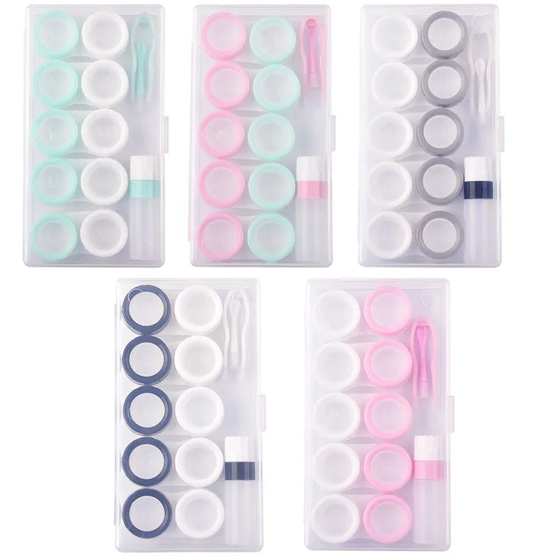 Stainless Plastic Special Forceps For Contact Lense Contact Lens Inserter Remover Soft Tweezer Makeup Tools Portable Wearing Aid