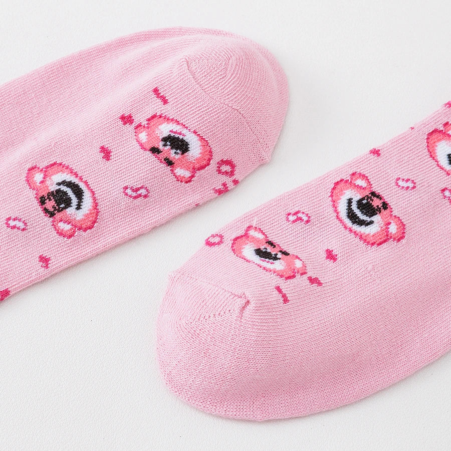 10Pairs miniso disney Cartoon Anime Socks Men Women Hip Hop Street Fashion Novelty Funny Casual short boat Socks Cute