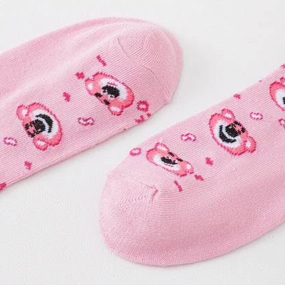 10Pairs miniso disney Cartoon Anime Socks Men Women Hip Hop Street Fashion Novelty Funny Casual short boat Socks Cute