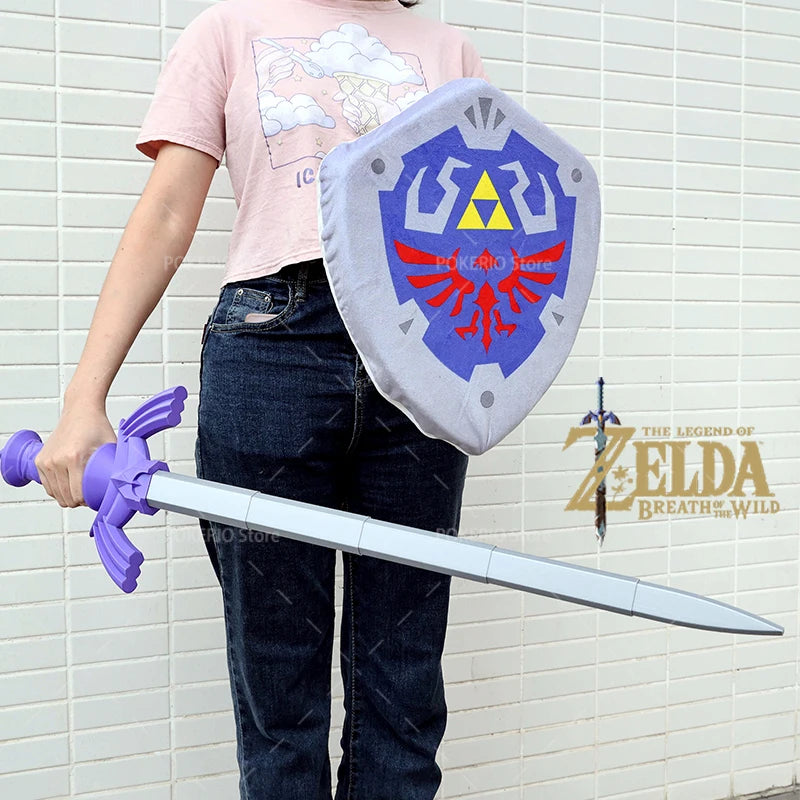 The Legend of Zelda Bokoblin Cosplay Headgear Plush Green Link Hat Zelda Shield Lizalfos Lynel Helmet Neck Costume Props Gift