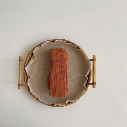 Girls Cotton Tights - Soft Knitted Pantyhose for Babies & Toddlers | Macaron Colours