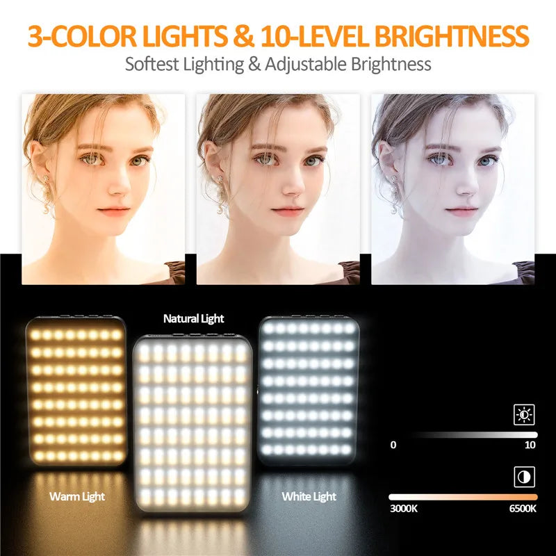 Mini Magnetic Phone Selfie Light For iPhone Magsafe Pocket Light for Tablet Laptop Computer Video TikTok YouTube Filming Makeup