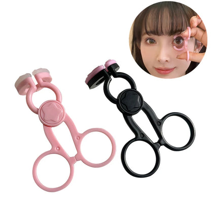 Stainless Plastic Special Forceps For Contact Lense Contact Lens Inserter Remover Soft Tweezer Makeup Tools Portable Wearing Aid