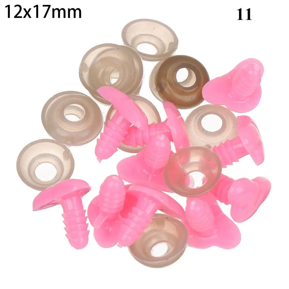 10Pcs Plastic Nose Crafts Doll Triangle Noses Oval Safety Noses Pigs Noses Plush Animal Nose DIY Animals Buttons For Dolls Fox