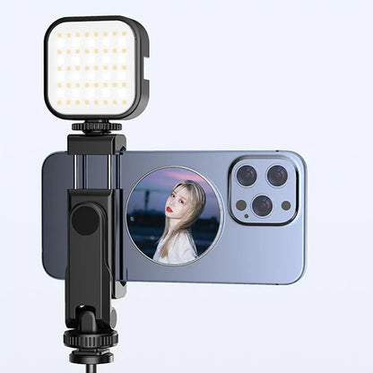 For Magsafe Magnetic Convex Mirror Smartphone Beauty Mirror Video Selfie Vlog Magnetic Mirror For Streaming Selfie
