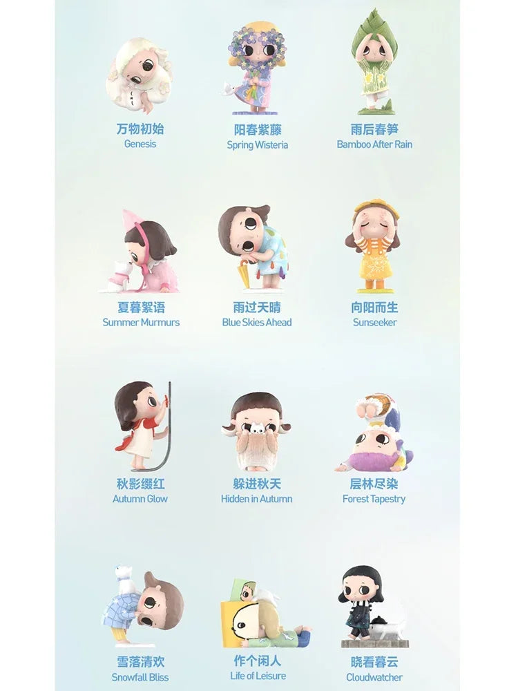 Pop Mart Nyota I Am The Seasons Series Blind Box Guess Bag Mystery Box Toys Doll Cute Anime Figure Desktop Ornaments Gift