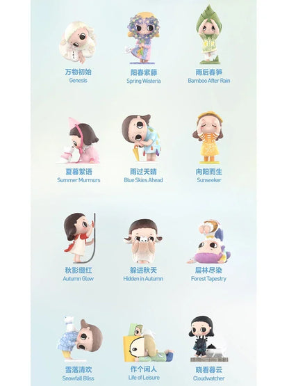 Pop Mart Nyota I Am The Seasons Series Blind Box Guess Bag Mystery Box Toys Doll Cute Anime Figure Desktop Ornaments Gift