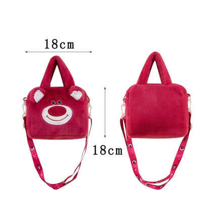 Hello Kitty Sanrio Plush Bag Kuromi Melody Cartoon Anime Portable Handbag Crossbody Cosmetic Kawaii Storage Bag Women Girls Gift