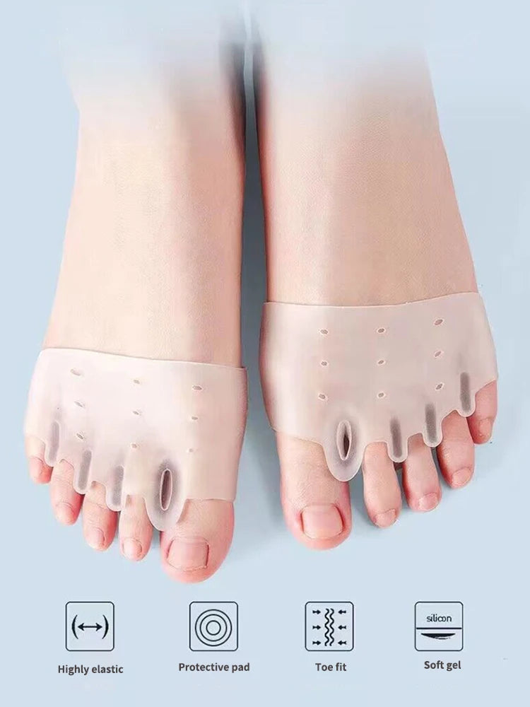 Silicone Toe Separator, Toe Spacer, Toe Stretcher, Thumb Eversion Correction Device, Forefoot Pad Protector