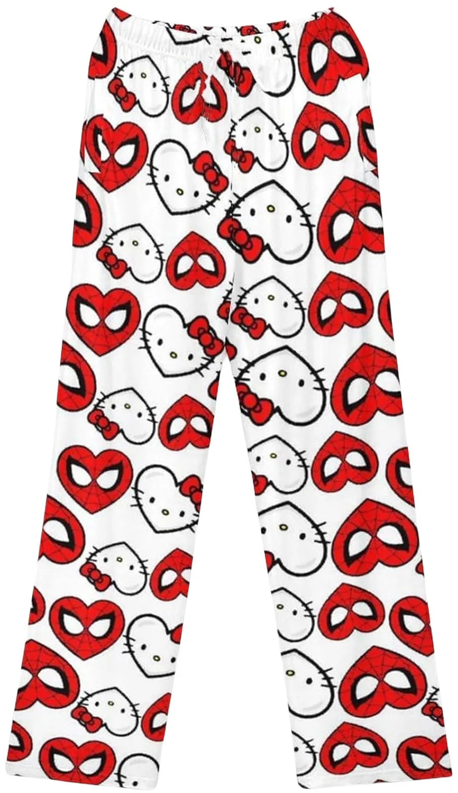 Hello Kitty Spider-man Cotton Loose Ladies Pajama Pants Pyjama Trousers Women Men Cartoon Sleep Bottoms Lounge Wear Girl Sleep