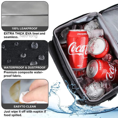 Bag, Insulated Cooler Bag Thermal Lunch Tote Bags For Men Women