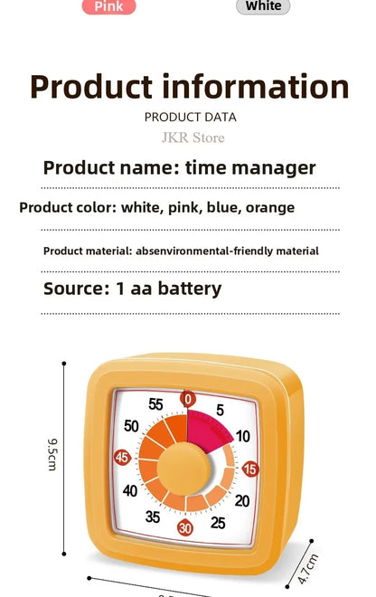 School Visual Timer Children Yunbaoit Visual Timer With Night Light Kitchen Accessories Stop Watch Digital Stopwatch Pomodoro