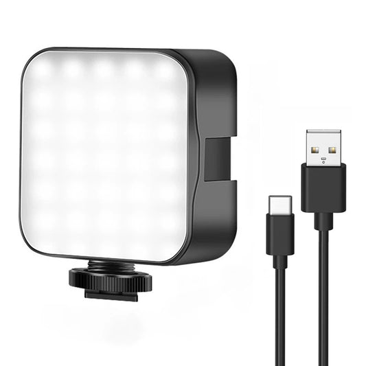 New Rechargeable 6500K LED Video Light Mini Camera Light Fill Lamp Portable Photography Lighting for Vlog Live Streaming DSLR