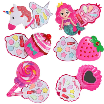 Girls Make Up Set Toys Beauty Makeup Tools Children Pretend Play Toys Safe Non Toxic Dressing Cosmetic Nail Polish Toys Gifts
