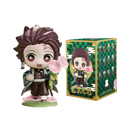 Demon Slayer Tanjiro Kamado & Nezuko Collectible Figure Blind Box - Official Bandai PVC Statue