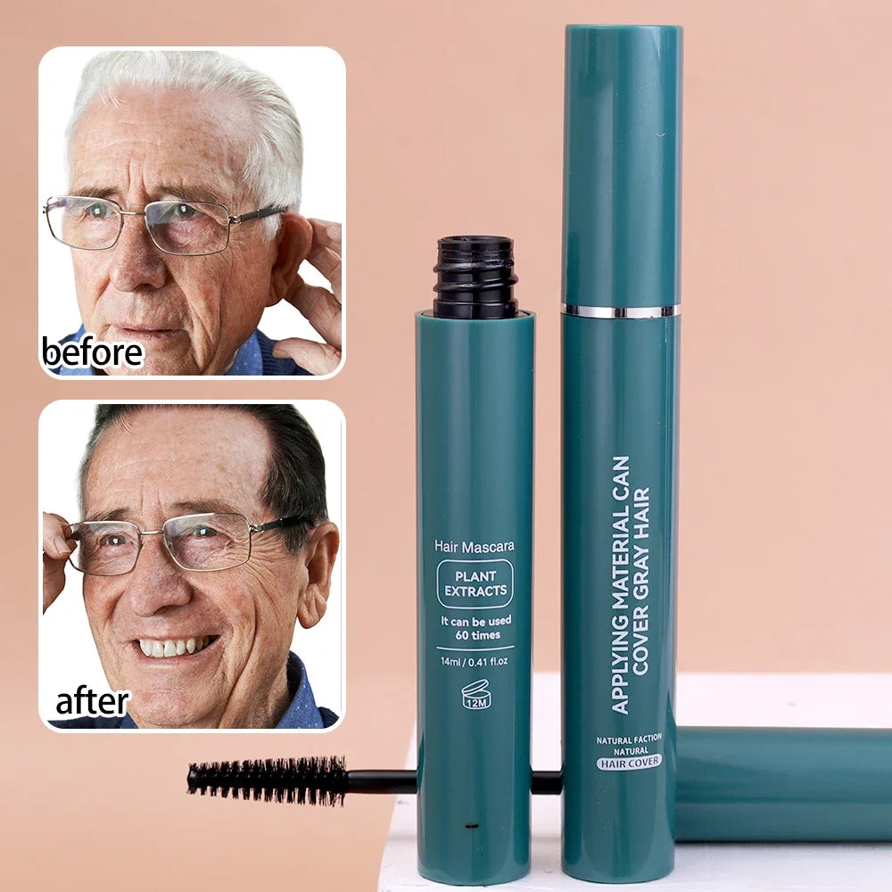 One-Time Hair Dyeing Stick Instant Gray Root Coverage Hair Color Cream Stick Temporary Cover Up White Hair Colour Dye No Harm