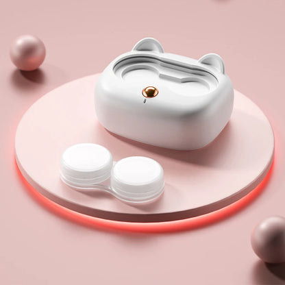 USB Ultrasonic Contact Lens Cleaner Machine,  with Removable Box, Portable Rechargeable & Battery Dual mode optional