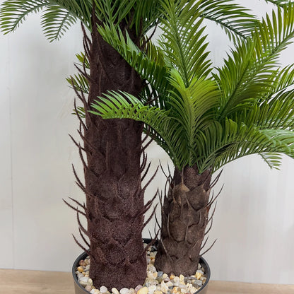 HXGYZP Coconut Palm Artificial Plant Potted Large Tropical Tree With Black Plastic Pot Indoor Outdoor Home Decoration Plants