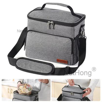 Bag, Insulated Cooler Bag Thermal Lunch Tote Bags For Men Women