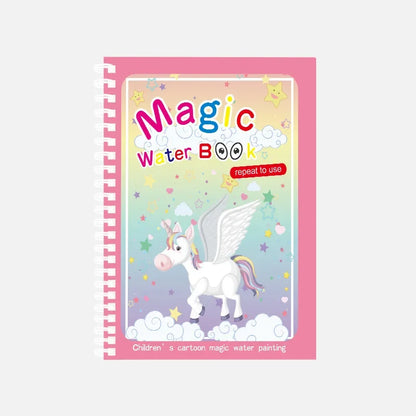 Magic Water Drawing Book for Kids Montessori Children's Reusable Coloring Book Sensory Early Educational Learning Painting Toys