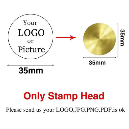 Custom Stamps Personalized Logo Metal Stamps Custom Wax Seals Stamps Customize Your Own Logo Gift Stamps Invitation Stamps