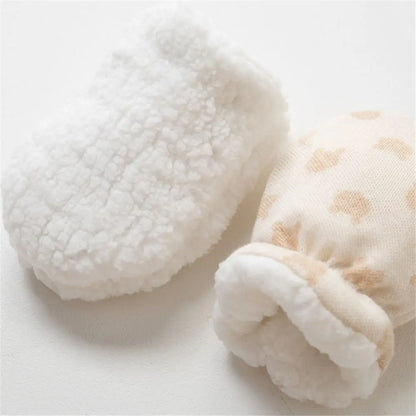 Baby Fleece Gloves - Soft Cotton Mittens for Newborn Toddler Boys & Girls | Anti-Scratch Winter Gloves