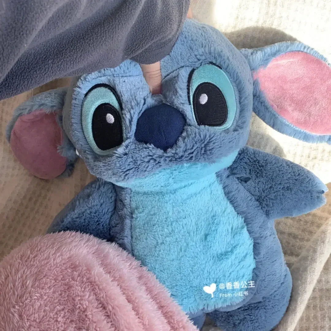 Aoger Disney Anime Hobby Stitch Winter Extra Large Plush Hot Water Bottle Women's Home Water Filling Hand Warmer Girlfriend Gift