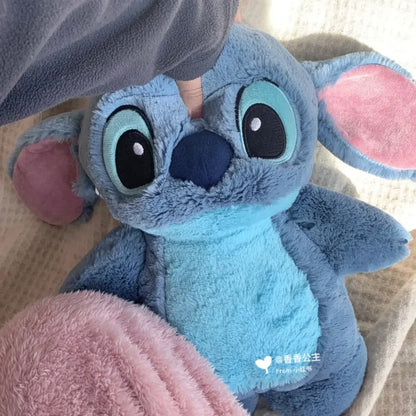 Aoger Disney Anime Hobby Stitch Winter Extra Large Plush Hot Water Bottle Women's Home Water Filling Hand Warmer Girlfriend Gift